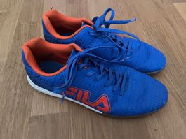Fila-Hallenturnschuh, Grösse 40, blau-orange