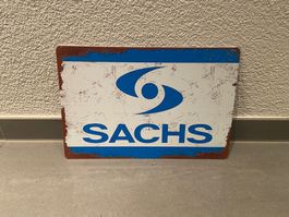 SACHS METALL Vintage Schild / NEU ! Der Renner !