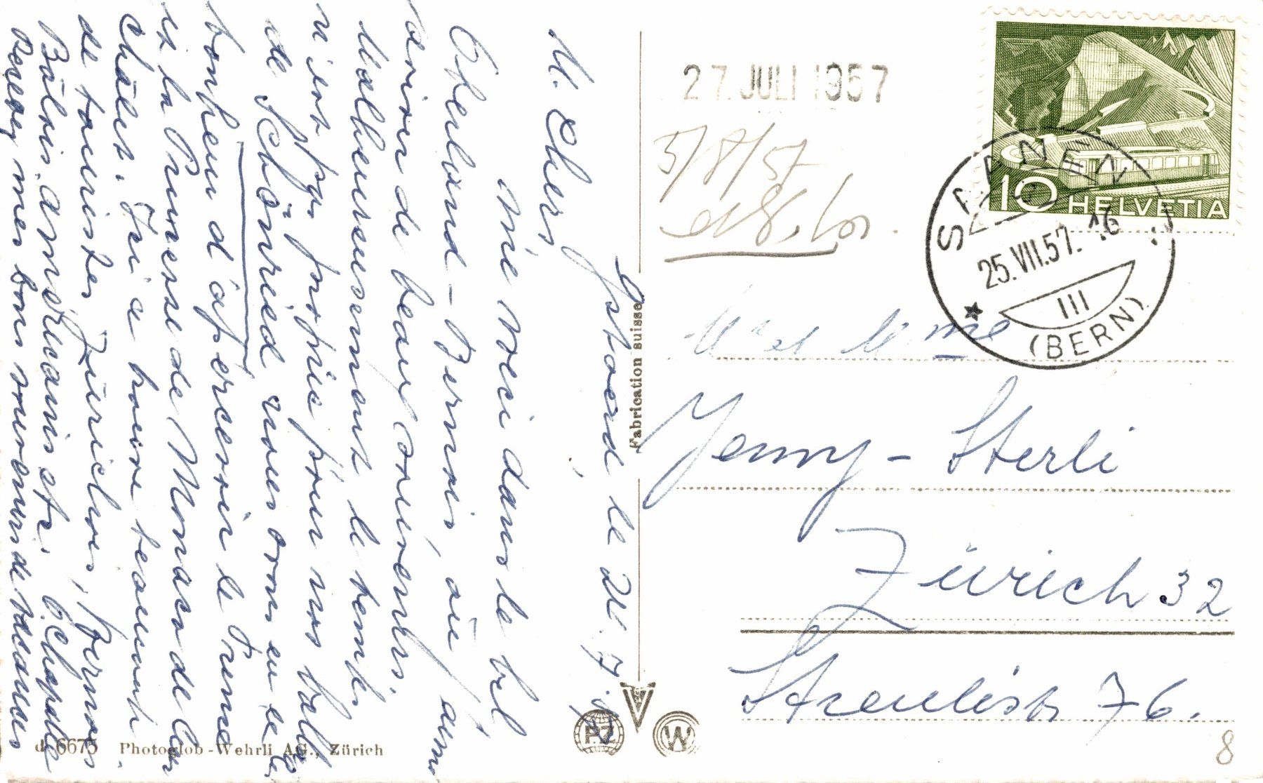 Cartoline postali: Gstaad. Palace Plage - Piscine – Usato da Bronschhofen venduto da Astore 1