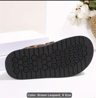 Chic Leopard Platform Slides, Size 9, Perfect for Summer!