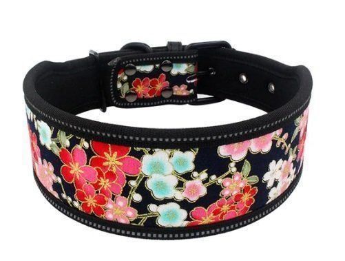 Weaver Pet Hundehalsband Aus Leder – Blumenmuster & Antikes Finish