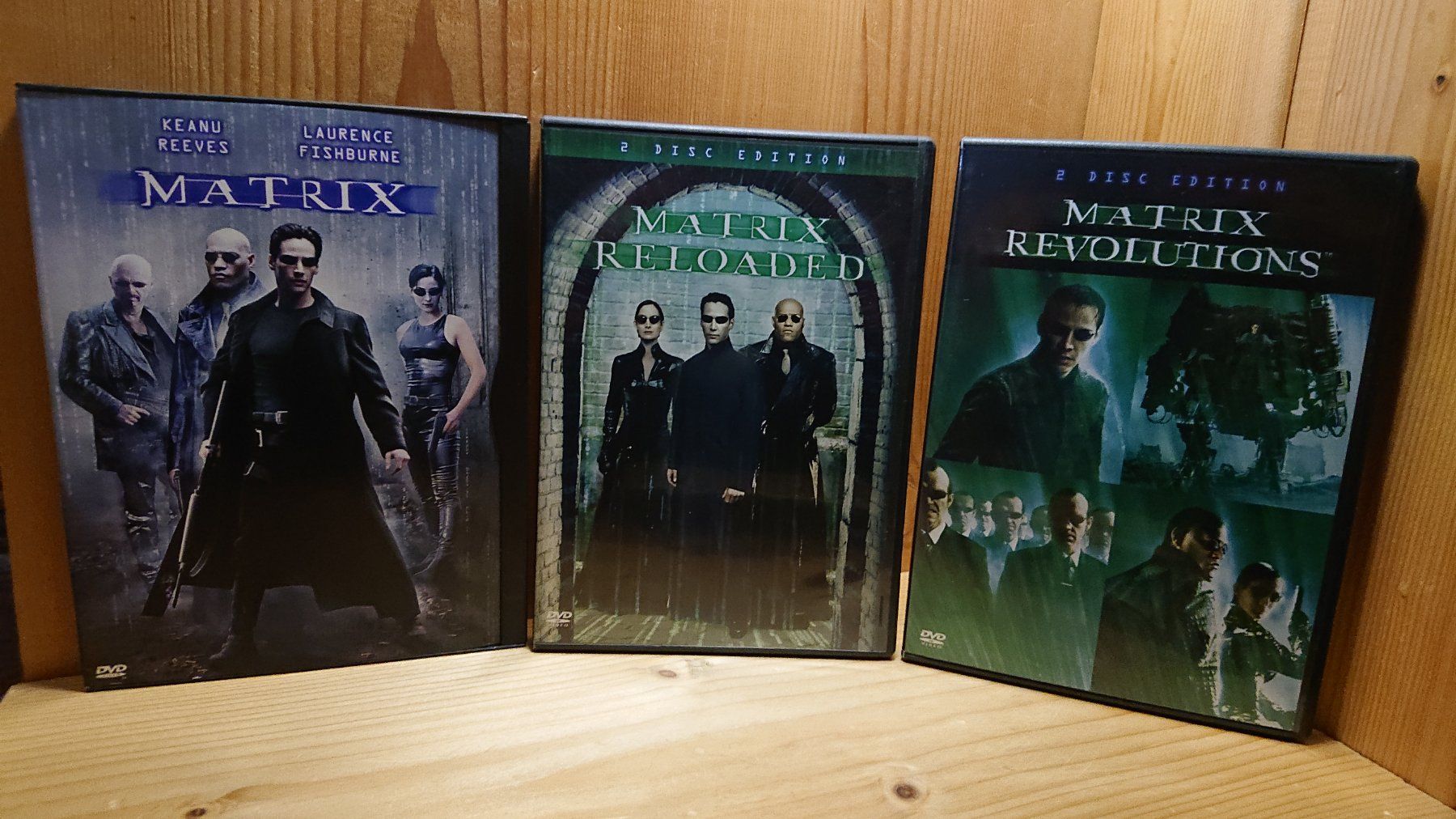 Alle DVDs: MATRIX 1 bis 3 auf DVD – Gebraucht aus Wilderswil von Exebub