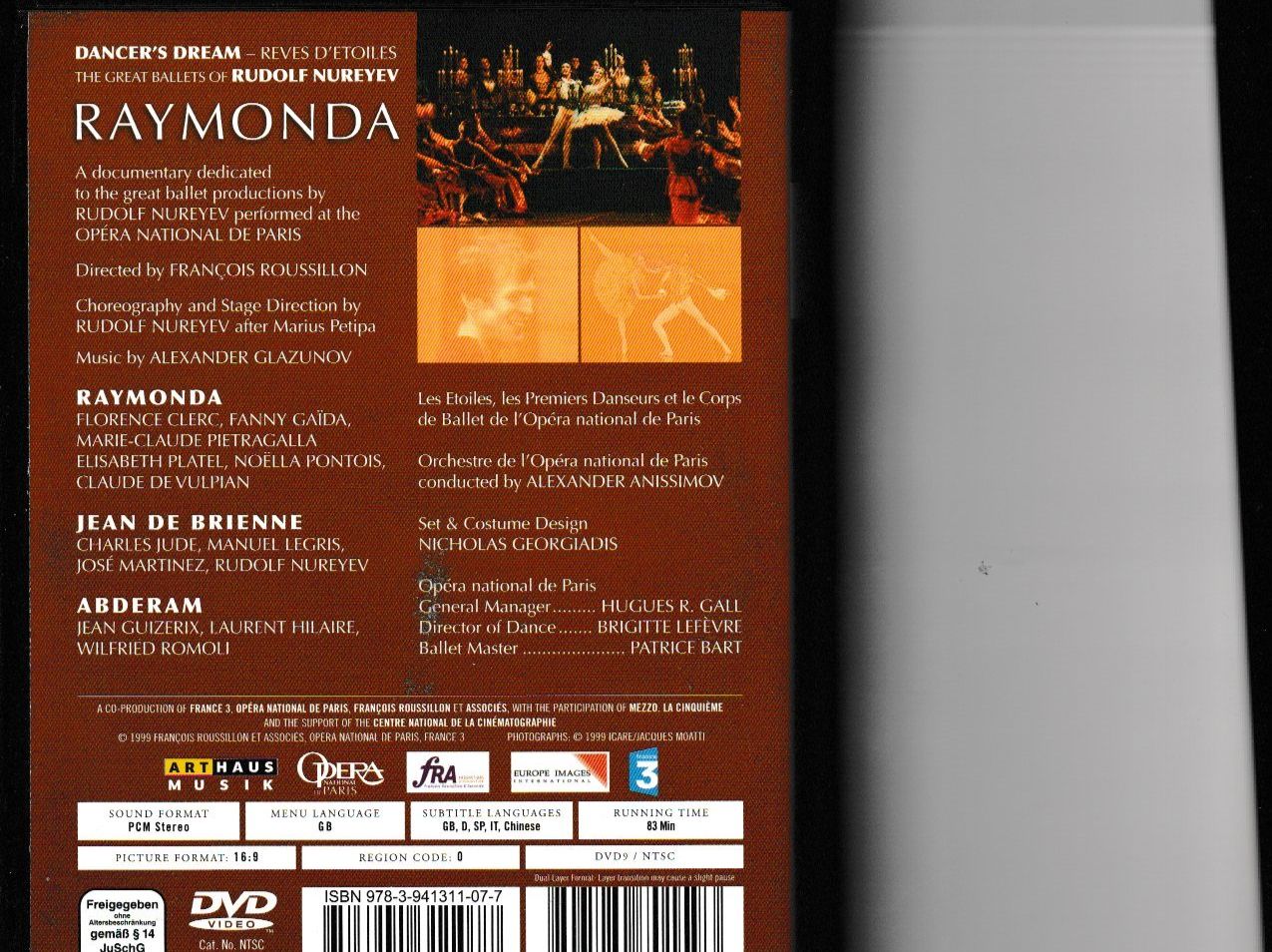 Tutti i DVDs: Raymonda - Rudolf Nureyev – Usato da Chur venduto da zowie72 1