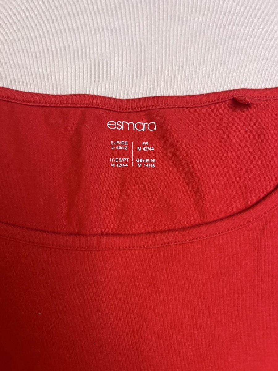 T-Shirts: Rotes Esmara Tanktop Gr. M 40/42 Top Sommer Basic 👚 – Gebraucht aus Kaisten von saleforfun 1