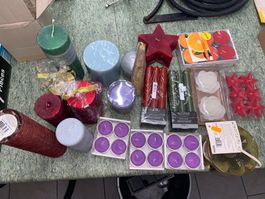 Konvolut Kerzen Dekokerzen grosse Kerzen über 7kg !