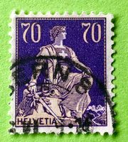 Nr.162 Sitzende Helvetia mit Schwert  GESTEMPELT    