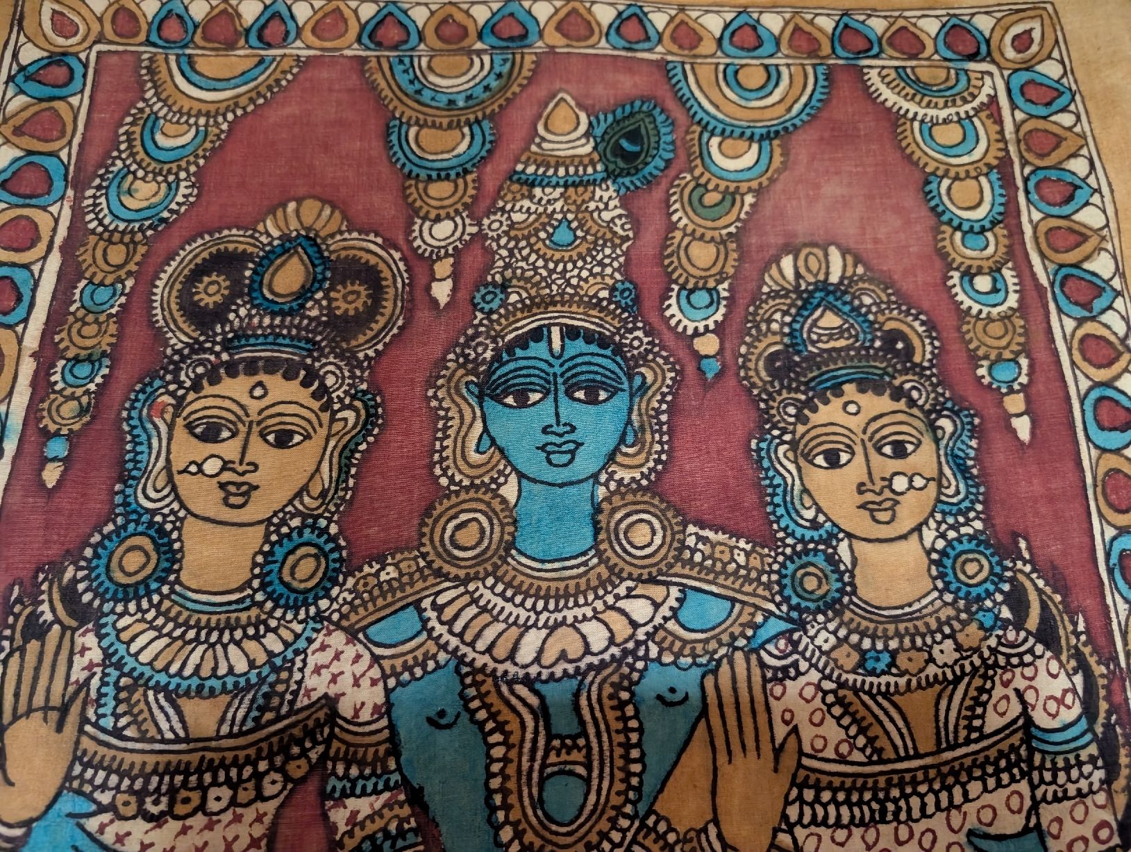 Tutte le decorazioni: Tableau peint à la main Inde représentation divinités . – Usato da Echallens venduto da Naia21111111111