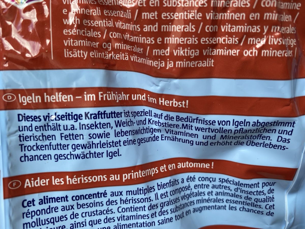 Futter: Igelfutter – Gebraucht aus Waltenschwil von Angela99 3