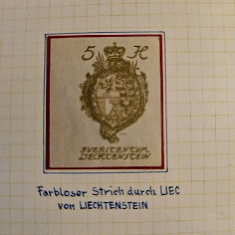 Tutti i francobolli: FL  17 ! ABARTE / PLATTENFEHLER / GEM. BESCHRIEB AUF FOTO – Nuovo (secondo la descrizione) da Rombach venduto da Kunstmarkart