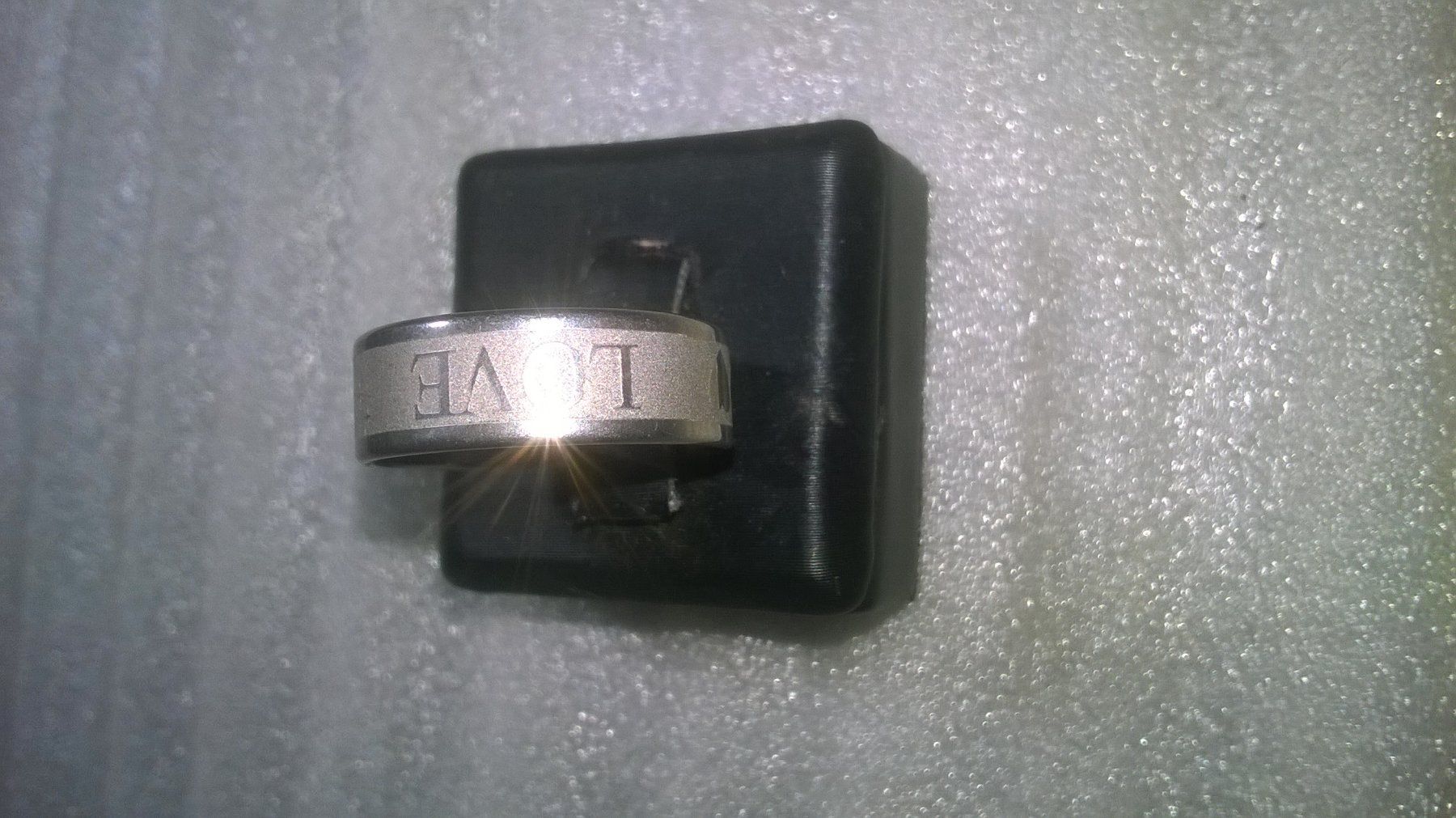 Anelli: ring edelsthal,,silber farbe,,matte und glanzig – Nuovo (secondo la descrizione) da Basel venduto da bijoutrie_4 1