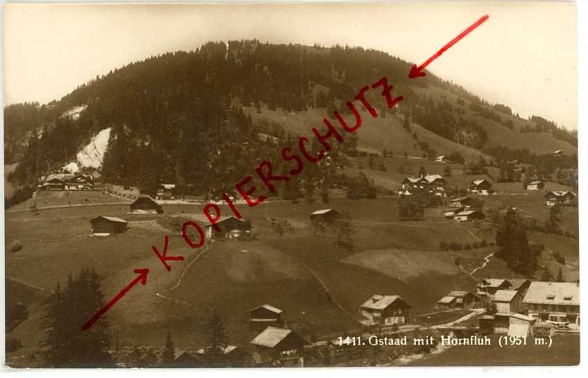 Cartoline postali: Gstaad mit Hornfluh 1923 – Usato da Dallenwil venduto da montem63