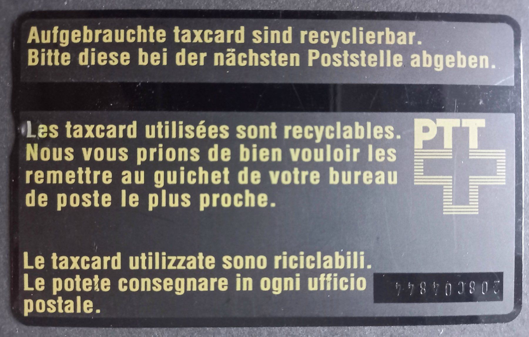 Swisscom Schede telefoniche: Taxcard - Videotex - CH – Usato da Niederuzwil venduto da lubimaja 1