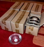 36 Stk. Glas Teelichthalter , NEU , 11.3 x 3.5 cm