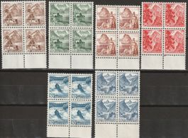 Landschaftsbilder 1948, Satz im postfrischen Viererblock