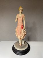Dame in Pfirsich Figur von Vittorio Tessaro 1987 - signiert 