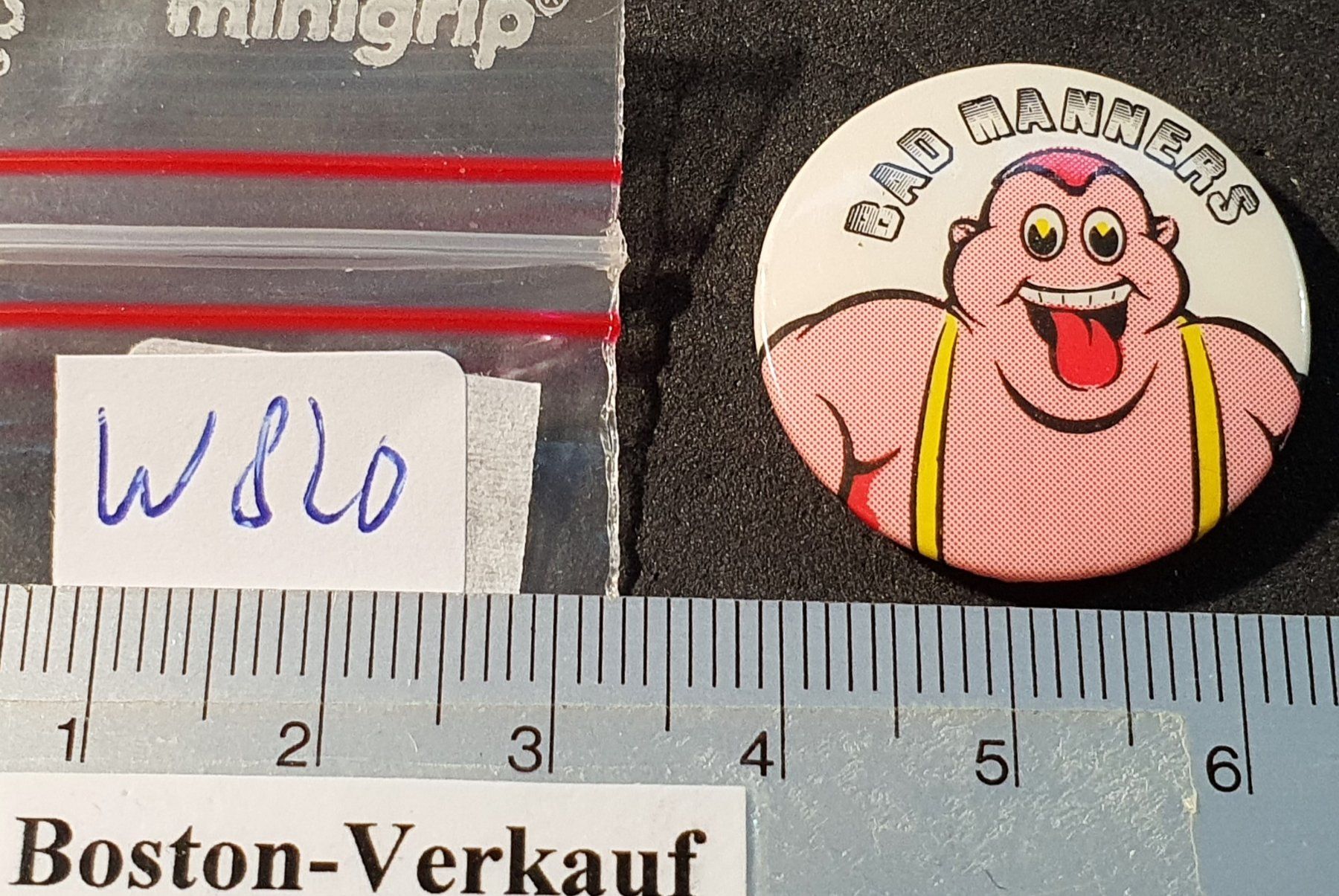Schallplatten: W820 - Button Musik Gruppe  BAD MANNERS – Gebraucht aus Reinach BL von Boston-Verkauf 2