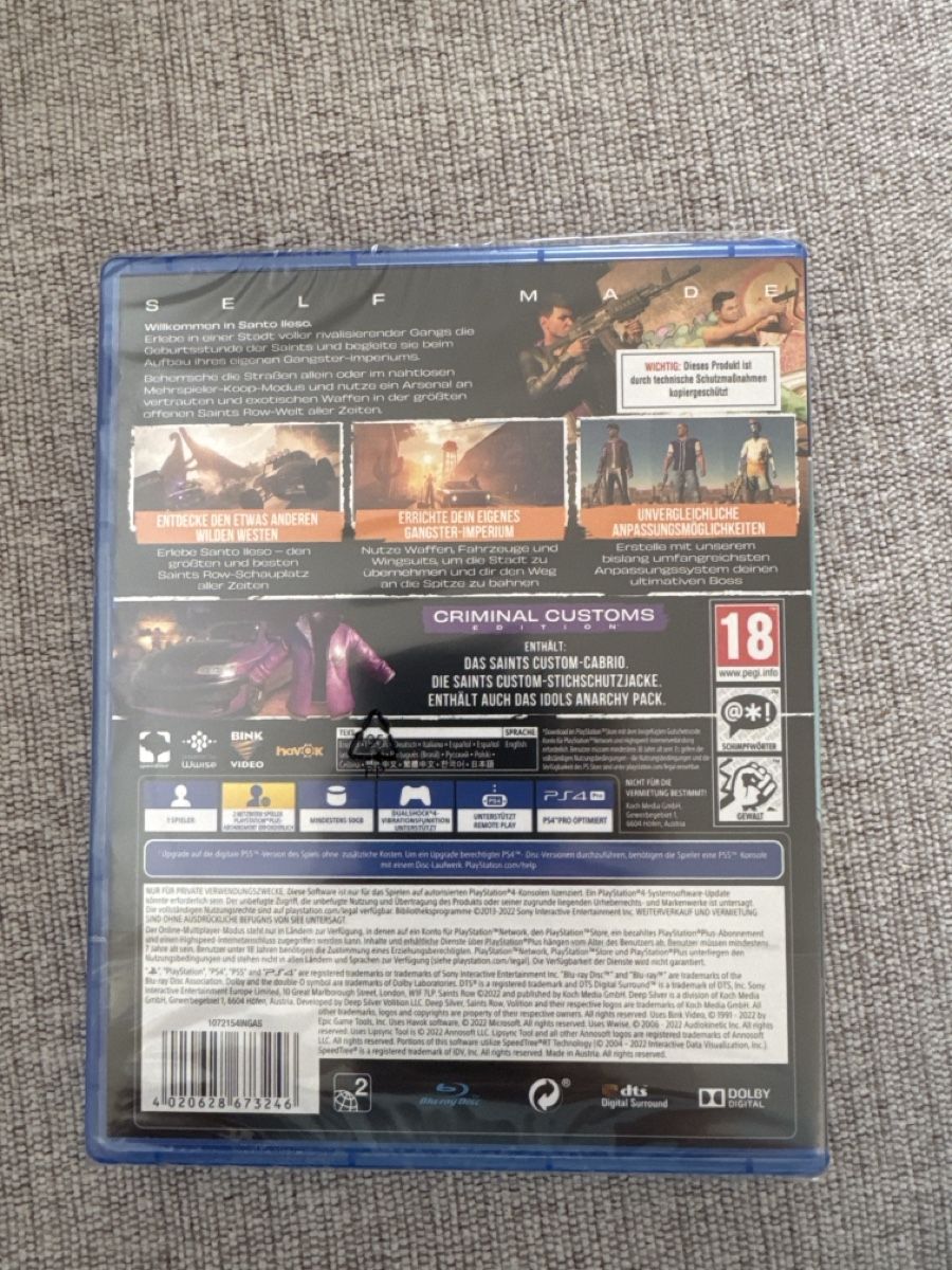Spiele: PS4 Saints Row OVP – Neu und originalverpackt aus Hubersdorf von caruchiya 1
