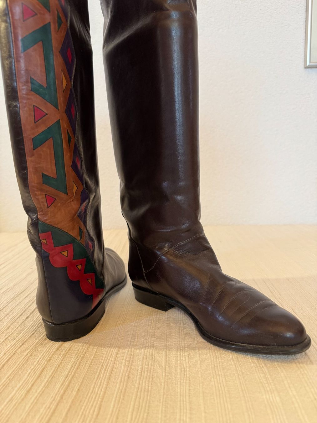 Scarpe da donna: Brauner Lederstiefel von Donna Carolina – Nuovo (secondo la descrizione) da Stäfa venduto da Mofi8712 4