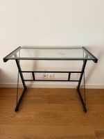 Bureau en verre et métal design