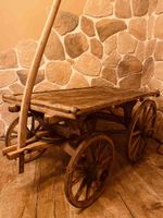 Antiker Holzwagen (Leiterwagen)