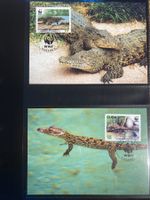 Kuba 2003 Satz WWF Rautenkrokodil Maximumkarten