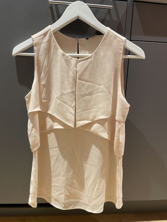 Rosa Trägerbluse von Zara, Gr. XS