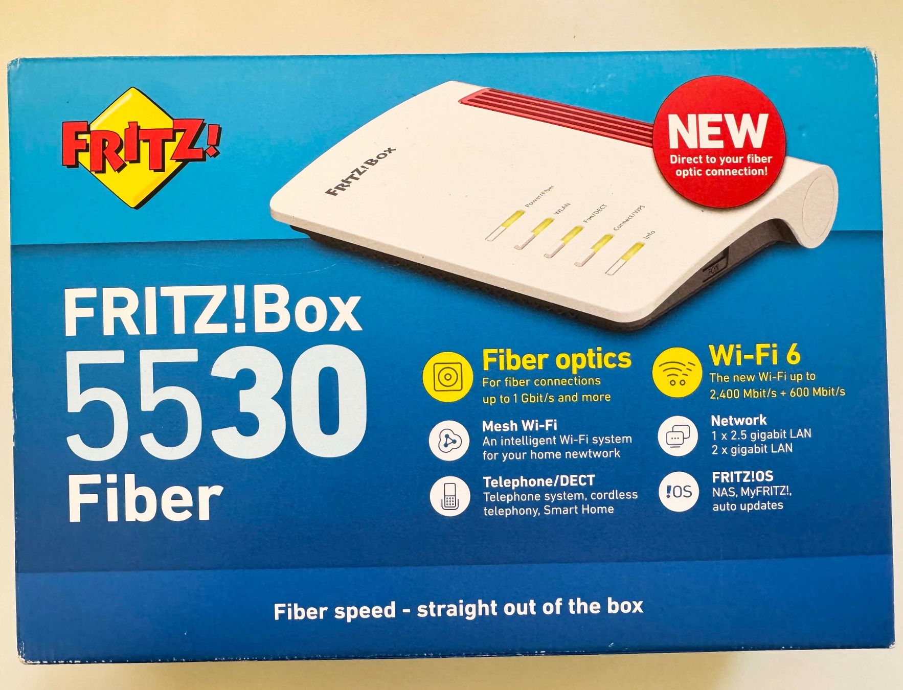 Fritz Modems & Router: Fritz!Box 5530 Fiber, Wi-Fi 6 – Neu und originalverpackt aus Biel/Bienne von