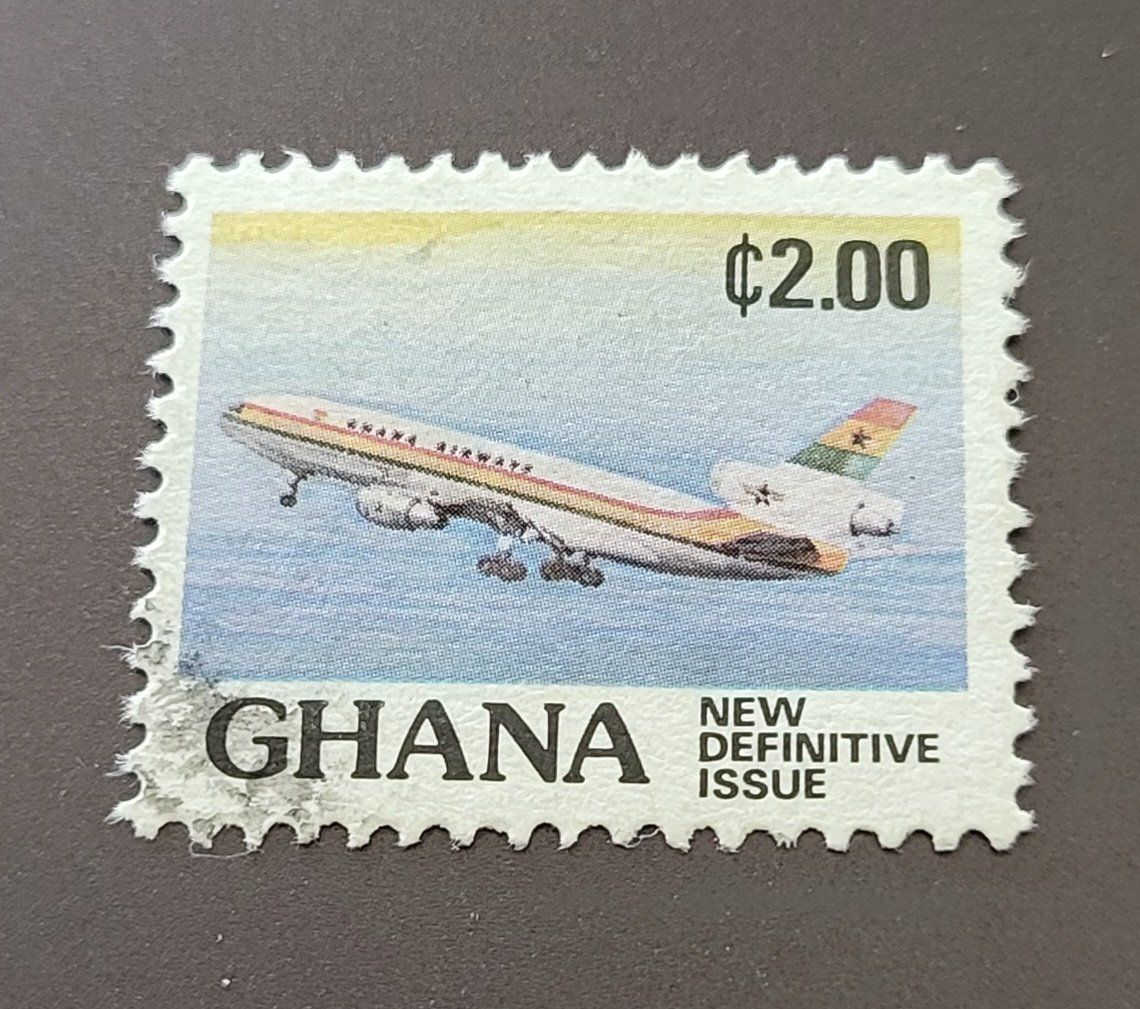Tutti i francobolli: Ghana 1983 Flugzeug briefmarke – Usato da St Gallen venduto da Stampsalshobby