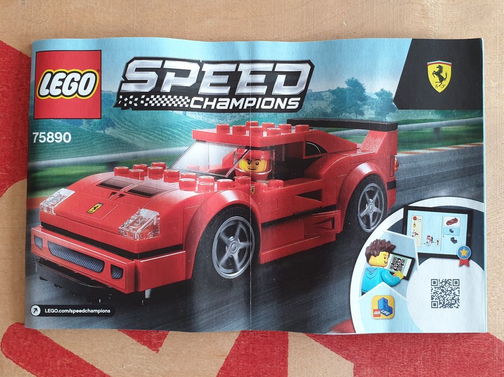 Lego speed champions 75890 - ferrari f40 competizione - jeu de