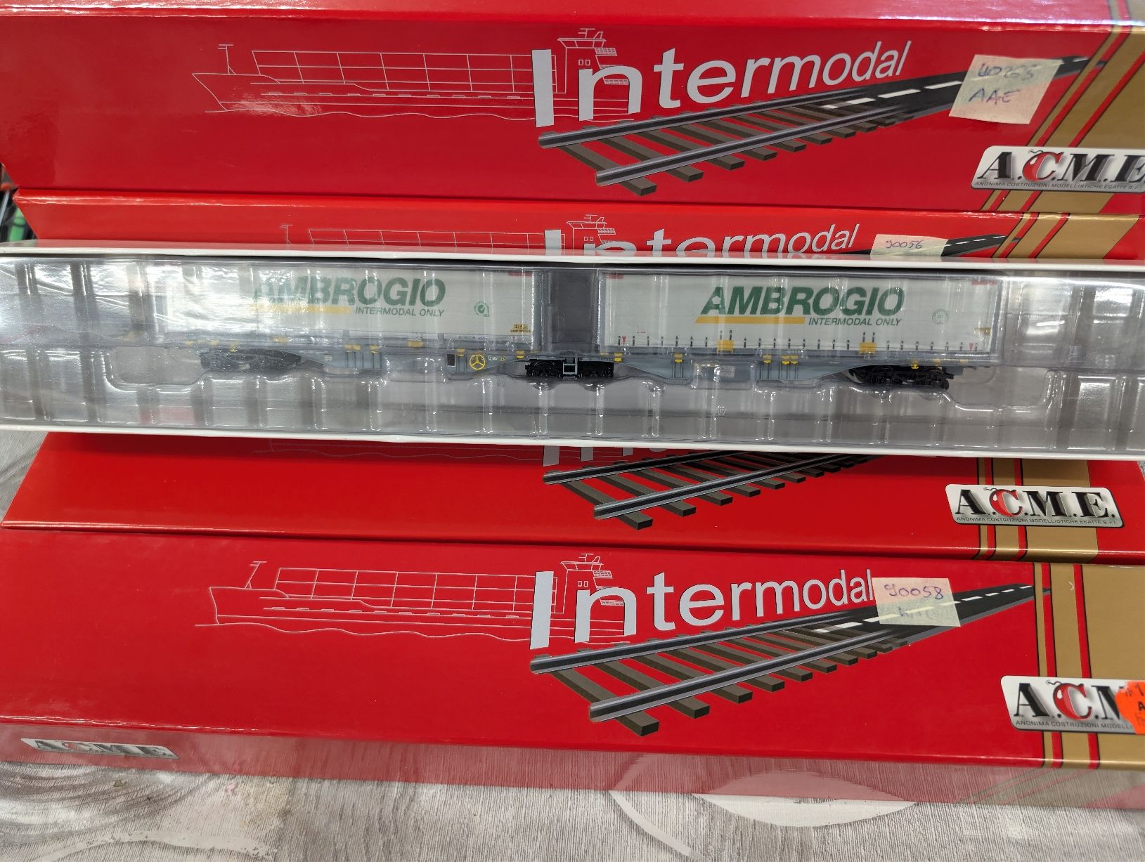 ACME Modellini di ferrovie: ACME 90057 Ambrogio containers Sggmrss – Usato da Nods venduto da Dr-HAG 6