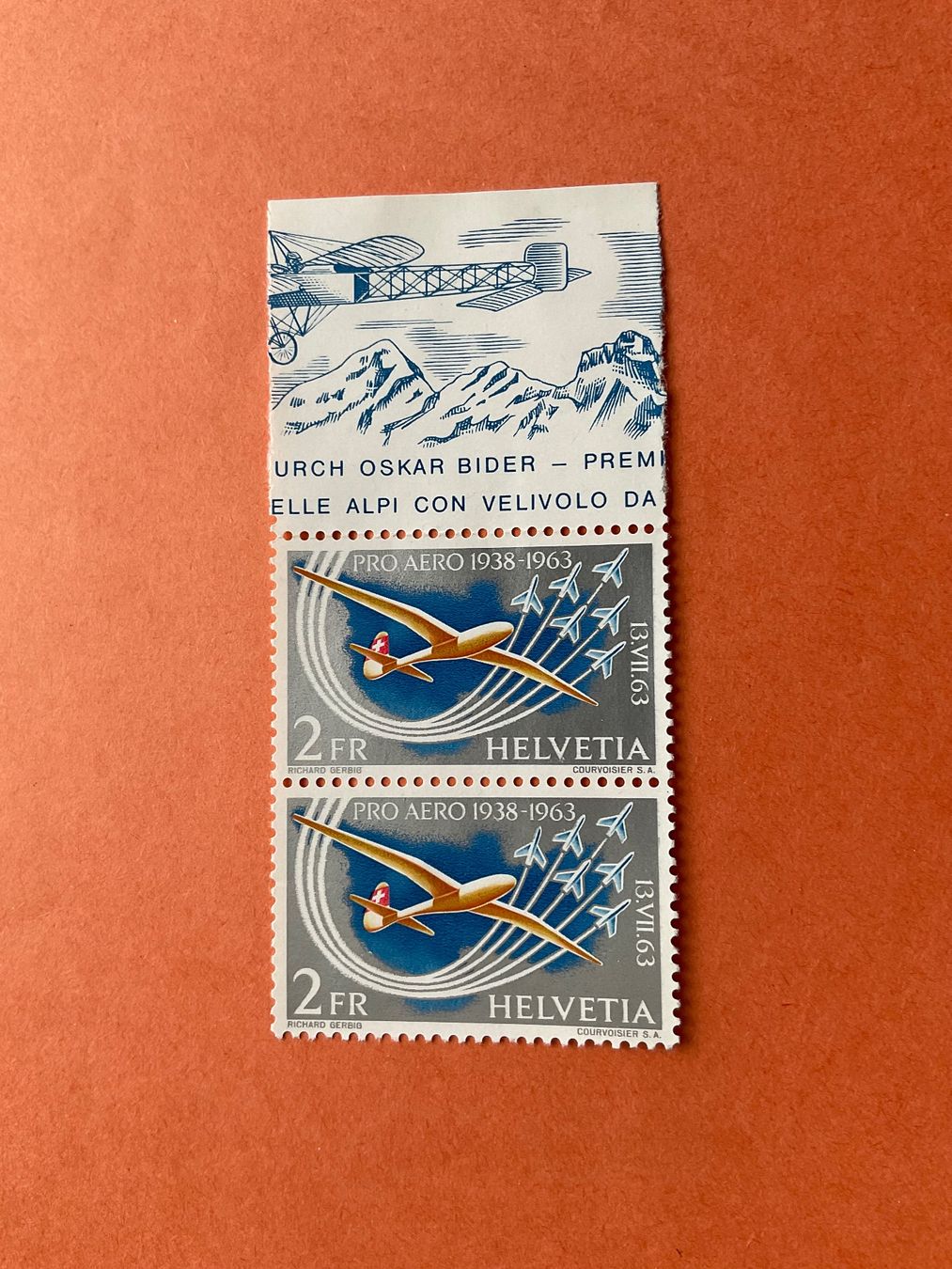 Alle Briefmarken: Flugpostmarke 1963 – Neu und originalverpackt aus Bottighofen von onyx42