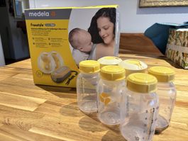 Medela Freestyle Milchpumpe beidseitig gut erhalten