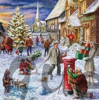 Serviette christmas postmail (1556) 2Stk.