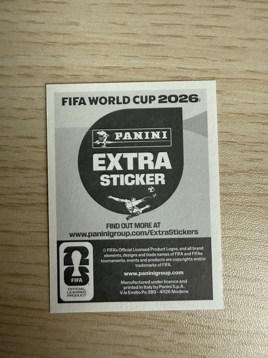 Panini Carte collezionabili: Panini WM 2026 Extra Sticker Luka Modric – Nuovo e nell'imballaggio originale da Sirnach venduto da 6mec2 1