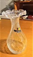 Regenhütte Glas Vase in Filigran Transparent aus den 70er