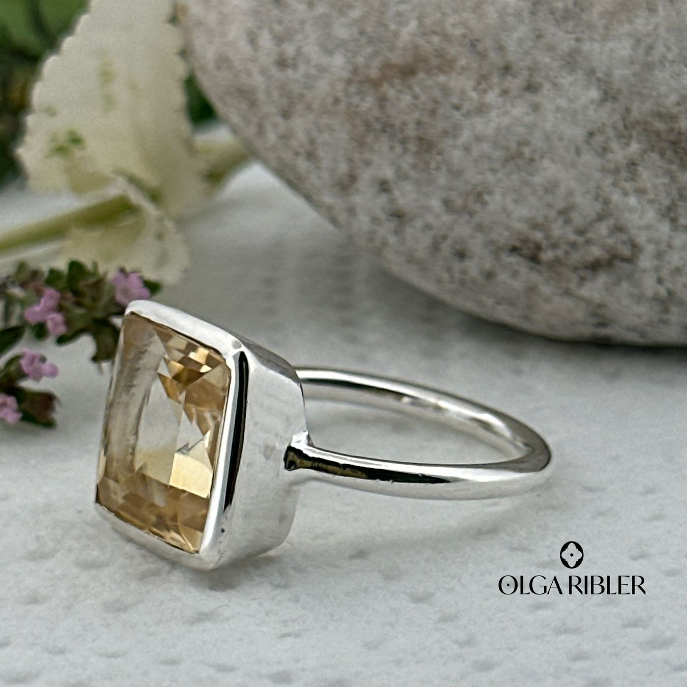 Olga Ribler Anelli: Citrin Silber Ring 925 Grösse 58 – Nuovo (secondo la descrizione) da Luzern venduto da Schmuckoutlet 4