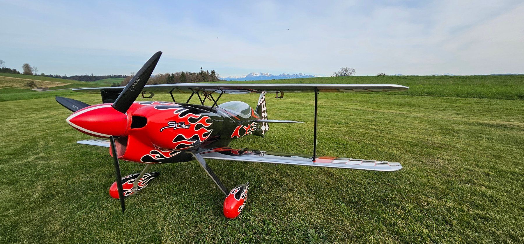 Modellismo RC: P3 von Hangar 9 Doppeldecker mit 2m Spannweite – Usato da Zofingen venduto da Scheidi1977 4