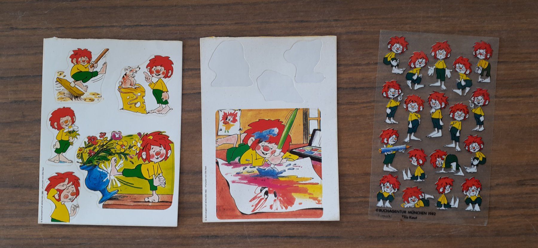 Aufkleber: 3x Pumuckl Aufkleber 1982 – Gebraucht aus Mörschwil von lindaswunderkiste