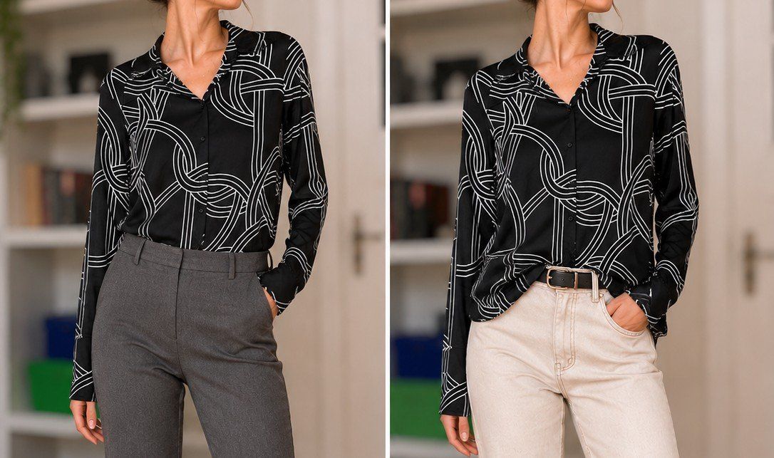 H&M Camicette: Chemise fluide H&M – Taille S – Usato da La Chaux venduto da y.streit