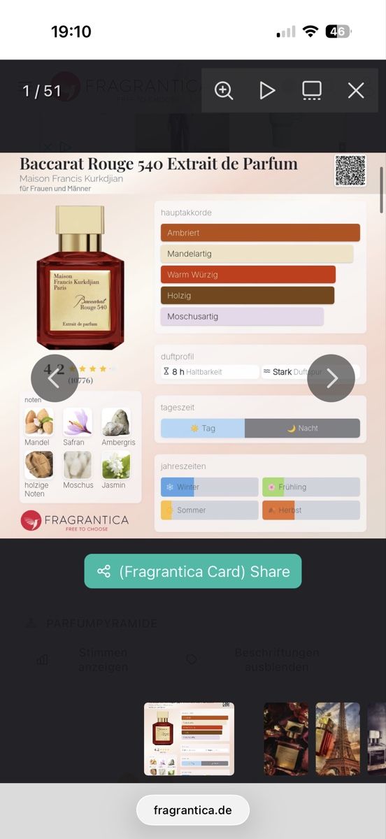 Kurkdjian Profumi & Eau de Toilette: Baccarat Rouge 540 Extrakt, 2 ml – Usato da Sursee venduto da nri_sbv9 2