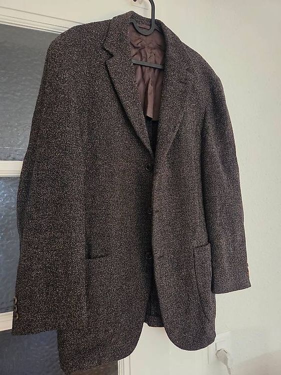 Traje de Tweed Marrón Urbano con Camiseta | Hockerty