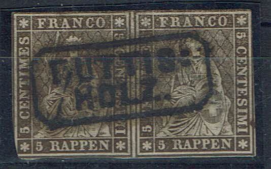 Tutti i francobolli: STRUBEL <626> MIT STABSTEMPEL BUTTISHOLZ++ – Usato da Rüschlikon venduto da Sualk1 2