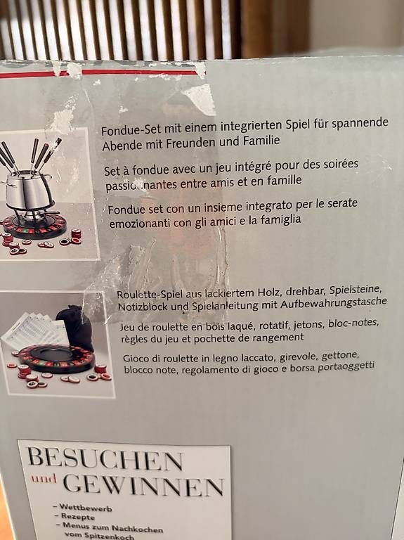 Set di piatti: Fondue (FunDue) Roulette - Set – Nuovo e nell'imballaggio originale da Schlieren venduto da fio_7ltb 2
