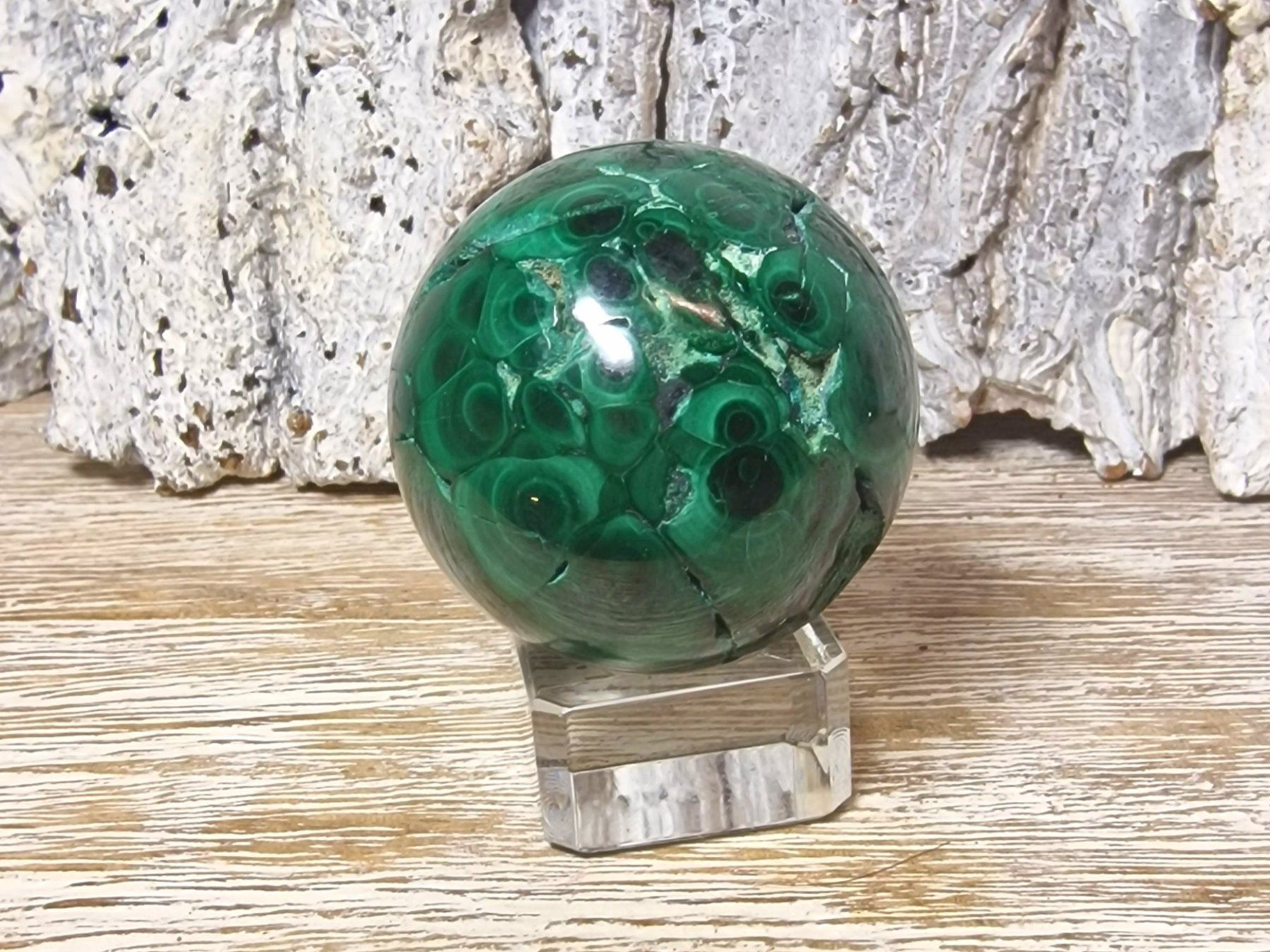 Minerali & Pietre curative: Malachit Kugel 40mm 129g – Nuovo (secondo la descrizione) da Matzingen venduto da Shay_Crystalz 1