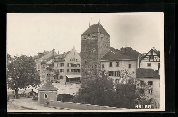 Cartoline postali: AK Brugg, Ortspartie – Usato da Berlin venduto da bartko-reher