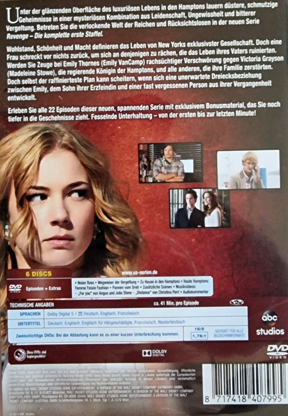 Tutti i DVDs: REVENGE - 1. STAFFEL - DVD – Usato da Greifensee venduto da scharmant 1