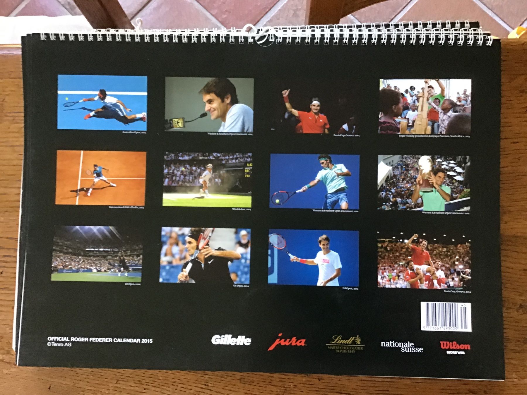 Calendari: Calendrier officiel Roger Federer 2015 – Usato da Fully venduto da Ruby97 4