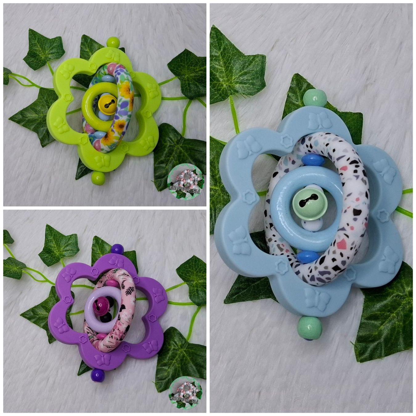 Succhiotti & catenelle porta ciuccio: Div. Greifling Blume (Einzelstücke) – Nuovo e nell'imballaggio originale da Oberurnen venduto da rotty80