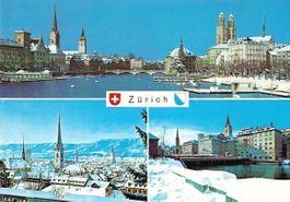 GRUSS aus ZÜRICH im WINTER