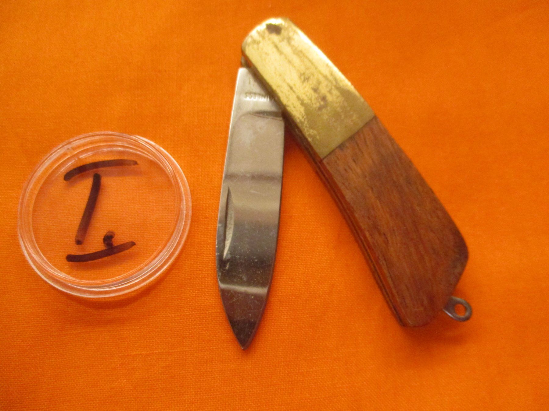 Coltelli tascabile: Sackmesser Holz, Messing – Usato da Birsfelden venduto da alles-muss-raus 1